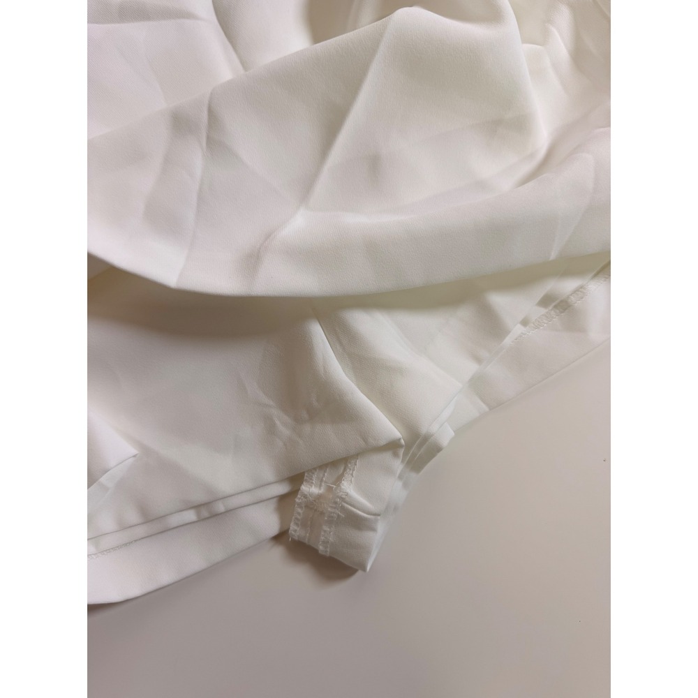 Amanda Uprichard Women XS White NEW Gold Button Blazer Style Sleeveless - Picture 12 of 14
